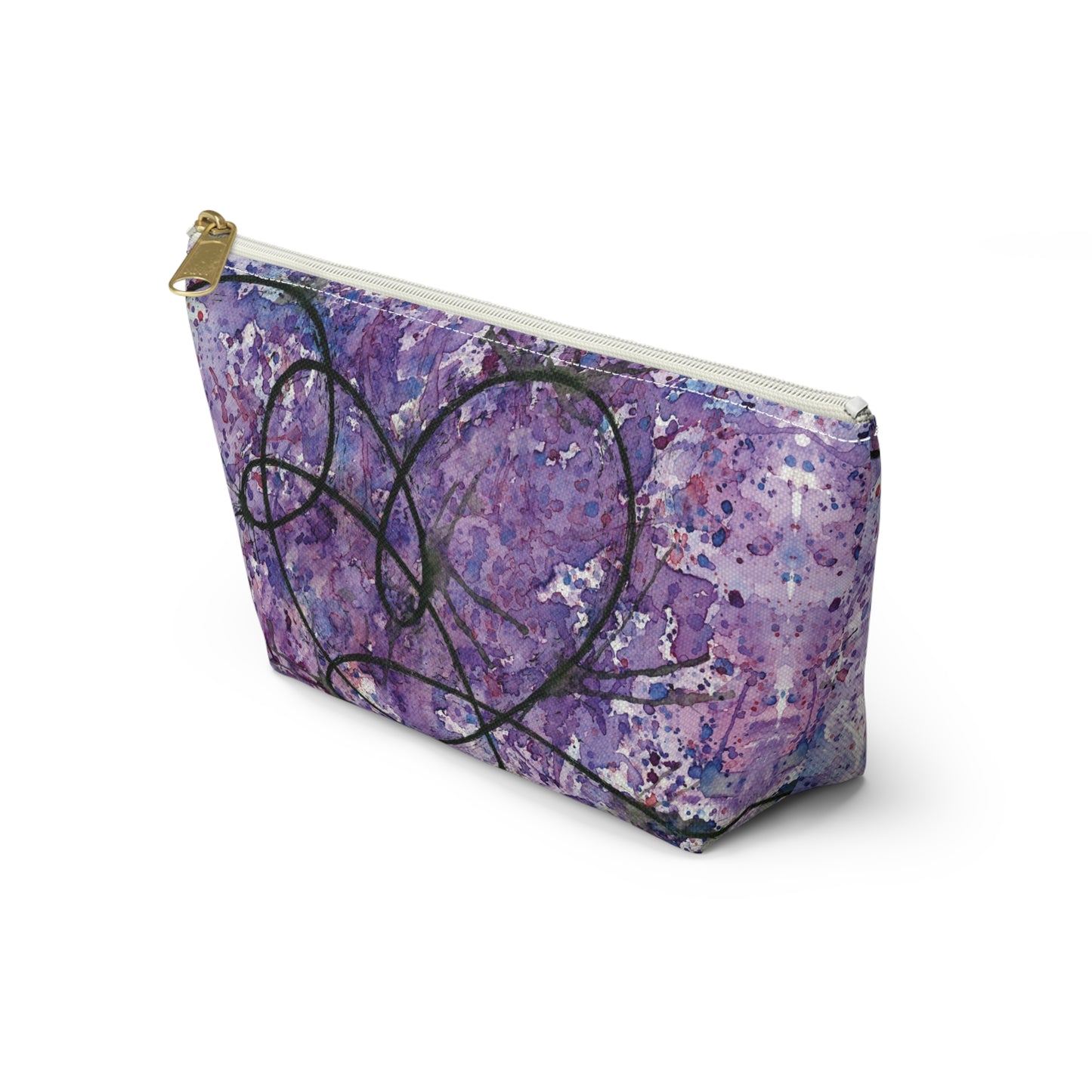 BTS Love Yourself : Answer Watercolor Painting - Zipper Closure Accessory Pouch w T-bottom (2 Sizes)