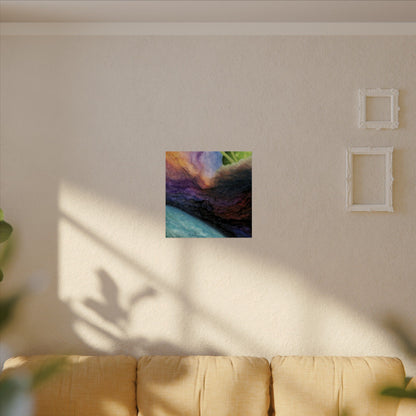 Traveling Through Uncharted Galaxies Watercolor Painting - Textured Watercolor Matte Posters