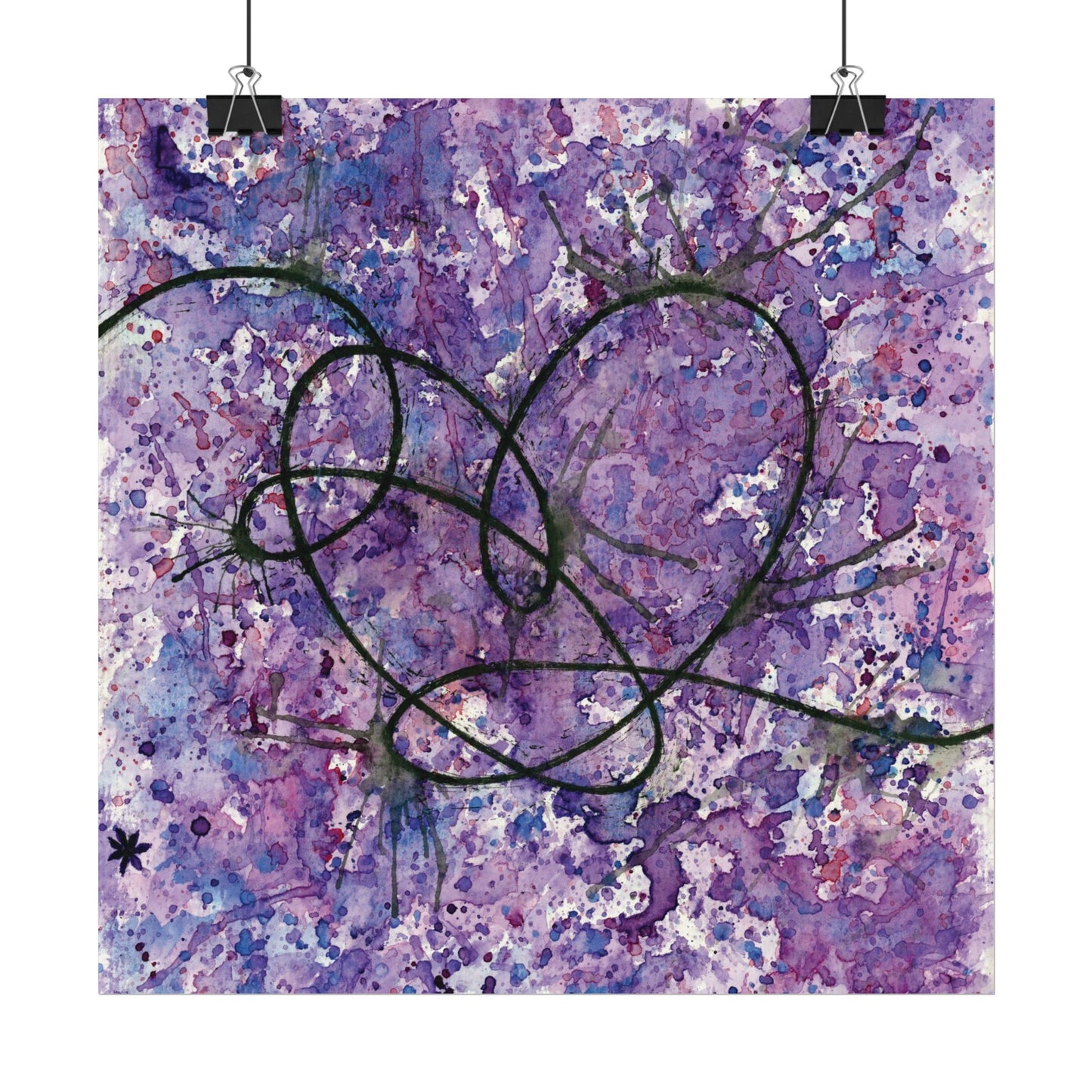 BTS Love Yourself : Answer Watercolor Painting - Textured Watercolor Matte Posters