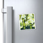 Bright Bamboo Watercolor Painting - Magnets