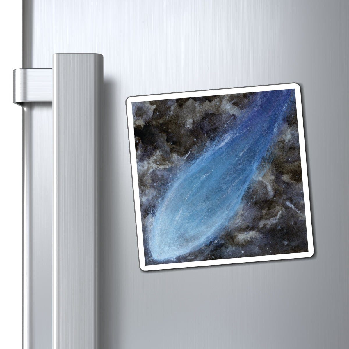 Shooting Through Space Watercolor Painting - Magnets