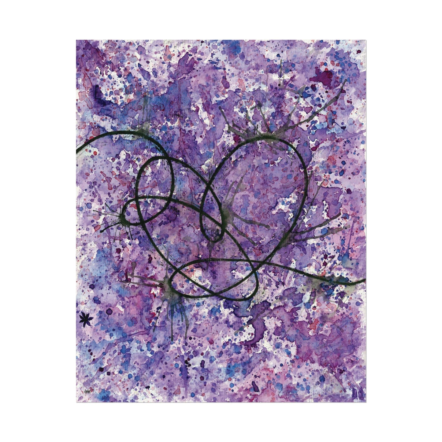 BTS Love Yourself : Answer Watercolor Painting - Textured Watercolor Matte Posters
