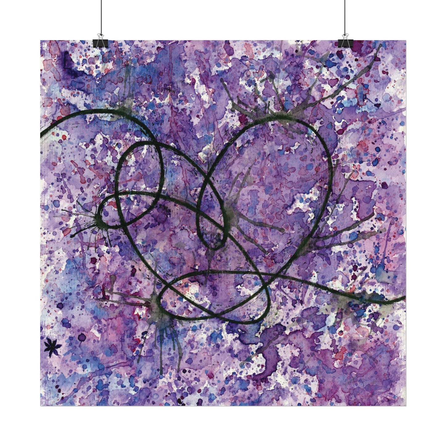 BTS Love Yourself : Answer Watercolor Painting - Textured Watercolor Matte Posters