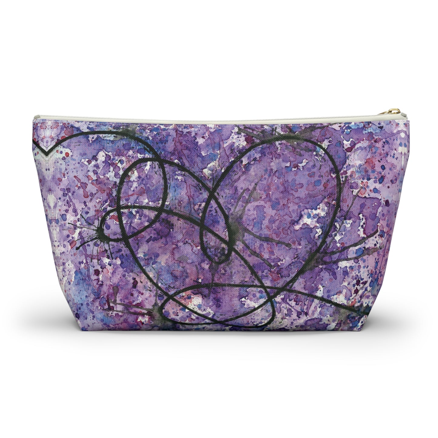 BTS Love Yourself : Answer Watercolor Painting - Zipper Closure Accessory Pouch w T-bottom (2 Sizes)