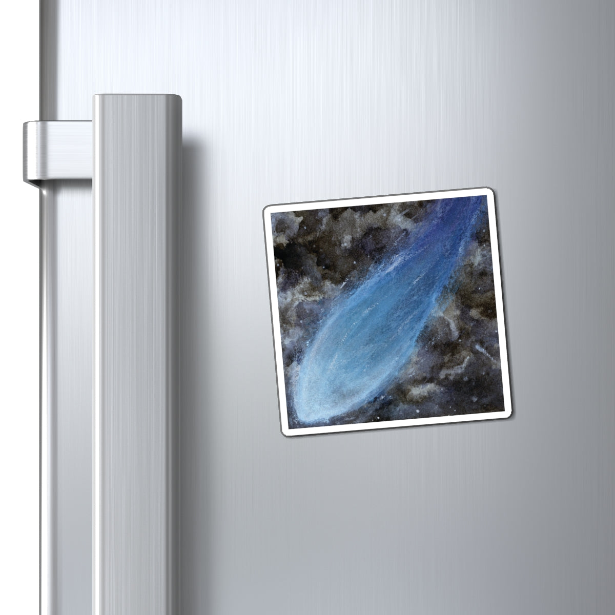 Shooting Through Space Watercolor Painting - Magnets