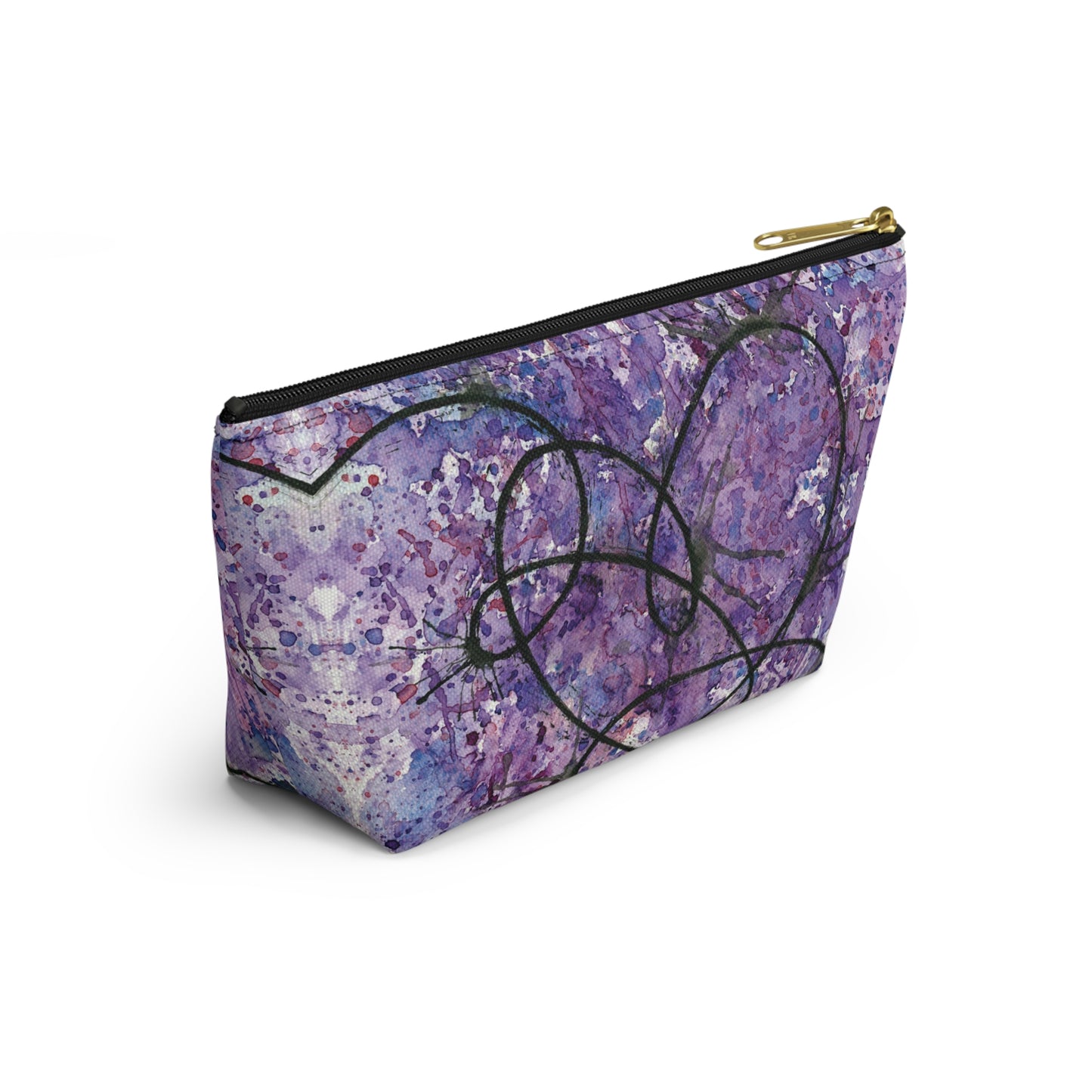 BTS Love Yourself : Answer Watercolor Painting - Zipper Closure Accessory Pouch w T-bottom (2 Sizes)