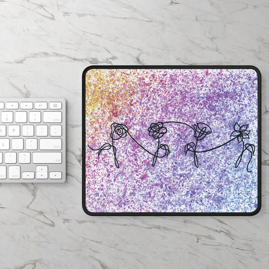 BTS Love Yourself : Her Multicolor Gradient Gradient Watercolor Painting - Gaming Mouse Pad
