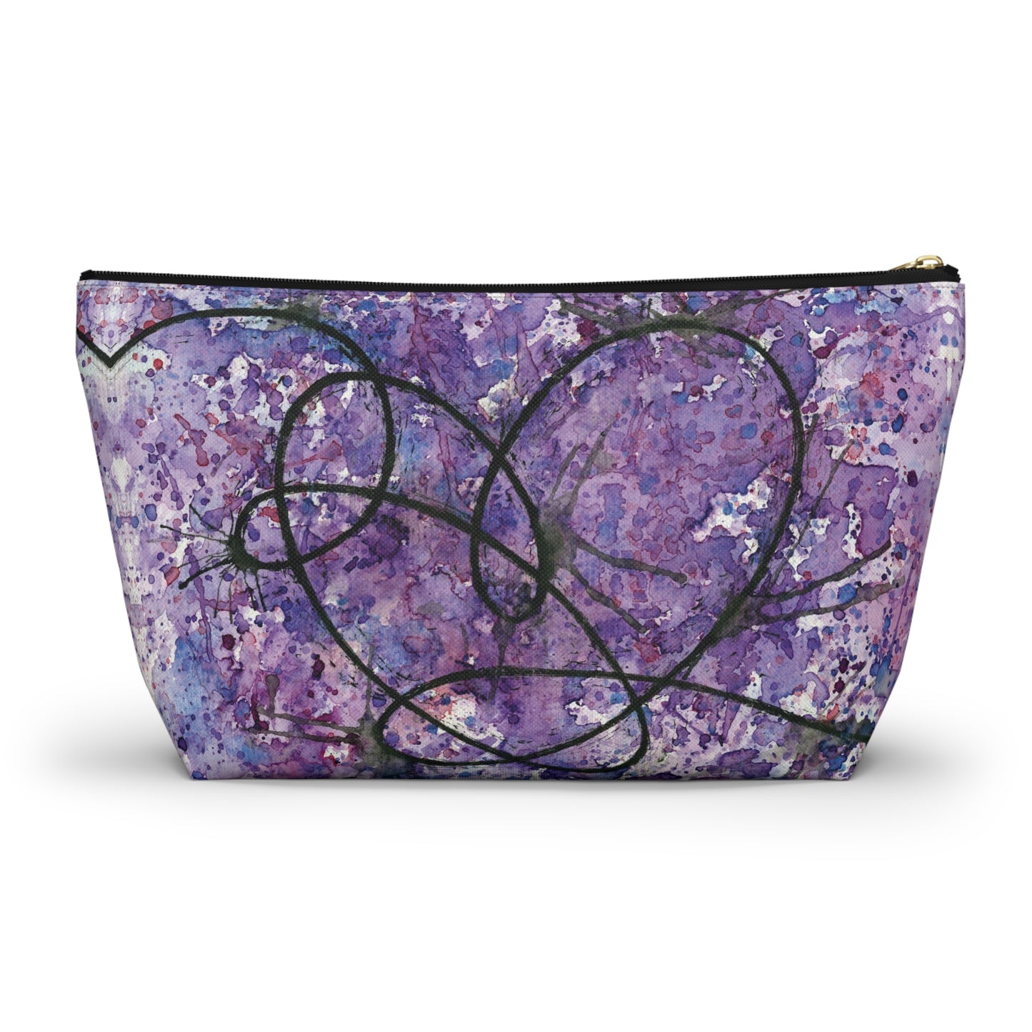 BTS Love Yourself : Answer Watercolor Painting - Zipper Closure Accessory Pouch w T-bottom (2 Sizes)