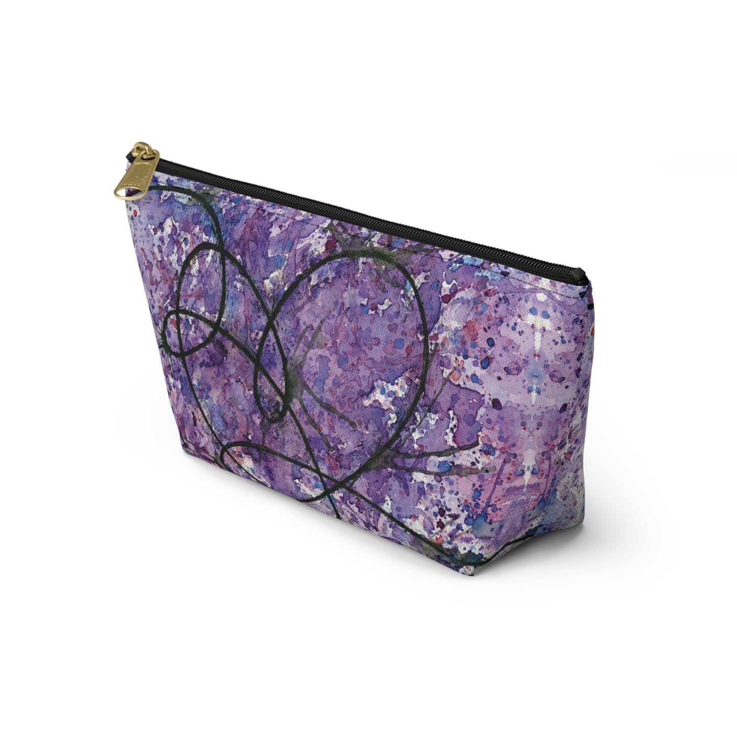BTS Love Yourself : Answer Watercolor Painting - Zipper Closure Accessory Pouch w T-bottom (2 Sizes)