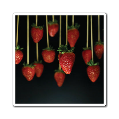 Hanging Strawberries Galore Food Photography - Magnets