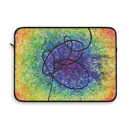 BTS Love Yourself : Answer Rainbow Gradient Watercolor Painting - Plush Fleece Interior Laptop Sleeve